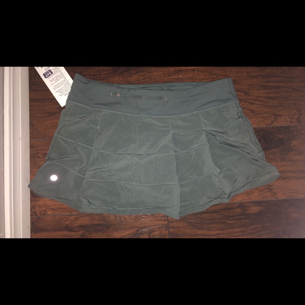 Army green Lululemon Tennis skirt
